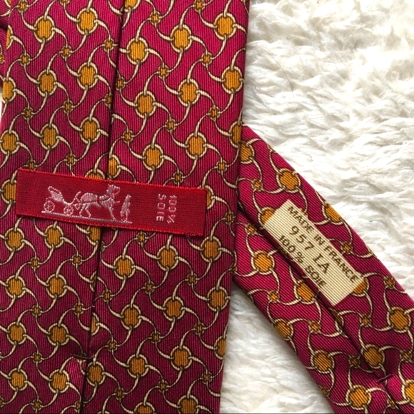 Hermès  100% Silk Tie 957IA Pinwheel Pattern - Picture 2 of 5